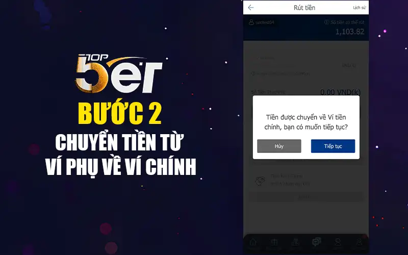 Hướng Dẫn Rút Tiền Nhà Cái Thành Công Ngay Lần Đầu, Tránh Bị Từ Chối Lệnh 4 Chuyển tiền từ ví phụ về ví chính