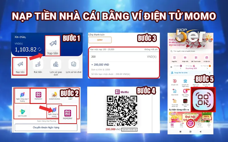 Hướng Dẫn Nạp Tiền Nhà Cái Qua 3 Phương Thức Phổ Biến Momo, Ngân Hàng, Thẻ Cào 1 Nạp tiền nhà cái bằng ví điện tử Momo