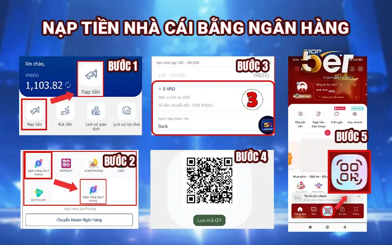 Hướng Dẫn Nạp Tiền Nhà Cái Qua 3 Phương Thức Phổ Biến Momo, Ngân Hàng, Thẻ Cào 2 Nạp tiền nhà cái bằng Ngân hàng