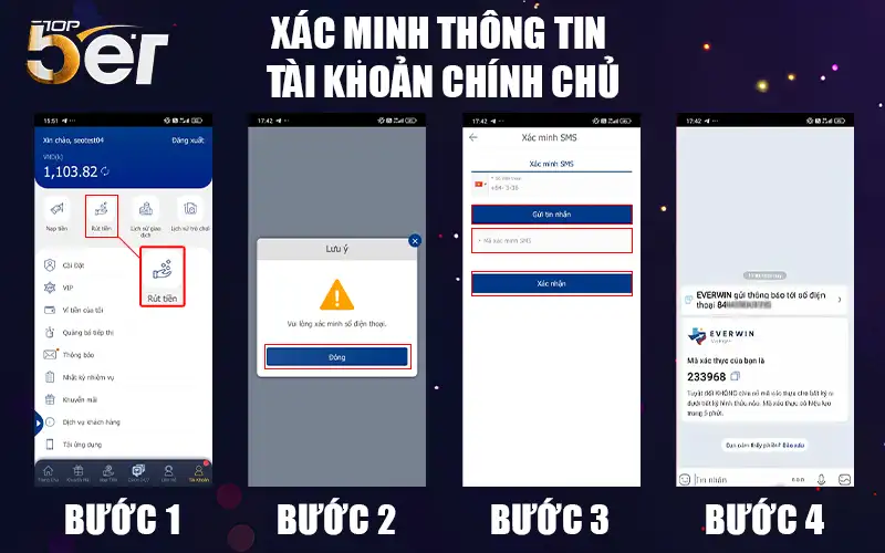 Hướng Dẫn Rút Tiền Nhà Cái Thành Công Ngay Lần Đầu, Tránh Bị Từ Chối Lệnh 1 Xác minh thông tin tài khoản chính chủ